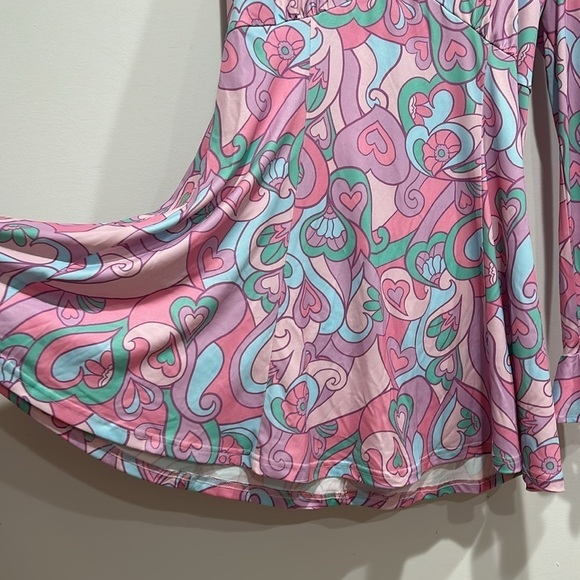 Dolls Kill x Sugar Thrillz Pink Swinging Scene Dress 60s mini women’s xl new - Picture 5 of 7